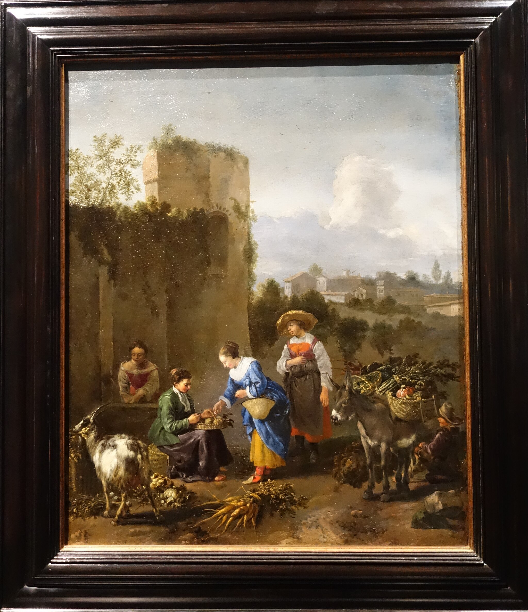 Woman Selling Vegetables